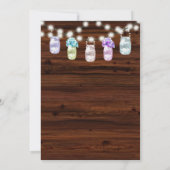 Numéros de table de mariage avec pot en verre et l (Dos)