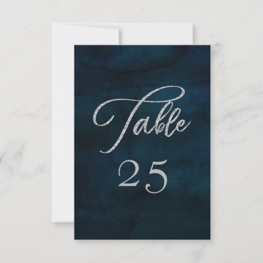 Numéros de table de mariage avec sièges en argent (Devant)