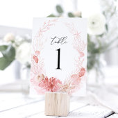 Numéros de table de mariage Coquillages côtiers de