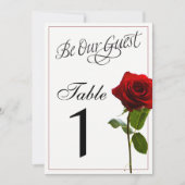 Numéros de table de mariage de conte de fée (Devant)