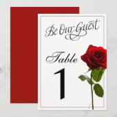 Numéros de table de mariage de conte de fée (Devant / Derrière)