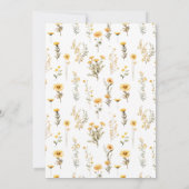 Numéros de table de mariage de couronne de fleurs  (Dos)