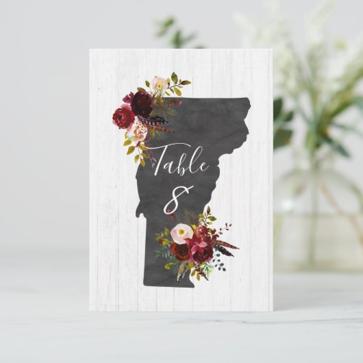 Numéros de table de mariage de destination de l'Ét (Debout devant)