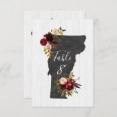 Numéros de table de mariage de destination de l'Ét (Devant / Derrière)