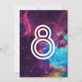 Numéros de table de mariage de galaxie de photo co (Devant)