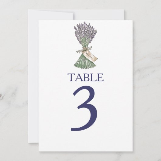 Numéros de table de mariage de jardin de campagne (Devant)