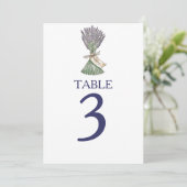 Numéros de table de mariage de jardin de campagne (Debout devant)