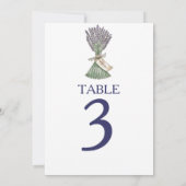 Numéros de table de mariage de jardin de campagne (Dos)