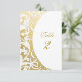 Numéros de table de mariage de plage en or étoile  (Debout devant)