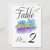 Numéros de table de mariage de vignoble toscan (Devant)