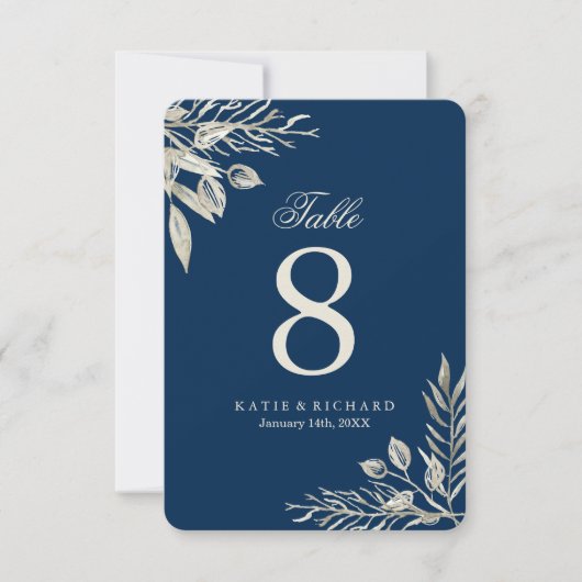 Numéros de table de mariage d'hiver (Devant)