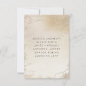 Numéros de table de mariage dorés givrés Ombre Yel (Dos)