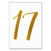 Numéros de table de mariage - Écriture manuscrite (Dos)