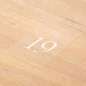 Numéros de table de mariage élégants et minimalist (Poser)