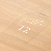 Numéros de table de mariage en acrylique avec call (Poser)