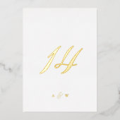 Numéros de table de mariage en feuille d'or 1–29 (Devant)