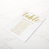 Numéros de table de mariage en feuille d'or Photog (Rotation)