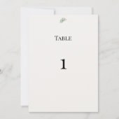 Numéros de table de mariage en verdure de eucalypt (Devant)