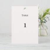 Numéros de table de mariage en verdure de eucalypt (Debout devant)