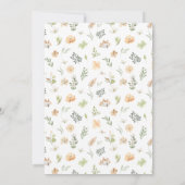 Numéros de table de mariage fleur sauvage chaud ru (Dos)