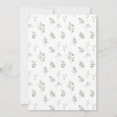 Numéros de table de mariage fleuri rustique (Dos)