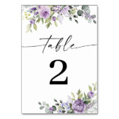 Numéros de Table de Mariage Fleurs Violettes Roman (Par défaut)