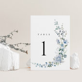 Numéros de table de mariage floraux à fleurs sauva