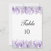 Numéros de table de mariage floraux botaniques à l (Devant)