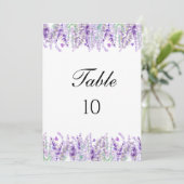 Numéros de table de mariage floraux botaniques à l (Debout devant)