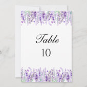 Numéros de table de mariage floraux botaniques à l (Dos)
