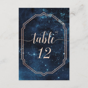Numéros de table de mariage Galaxie Céleste Star S