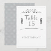 Numéros de table de mariage juif sous la Chuppah (Devant / Derrière)