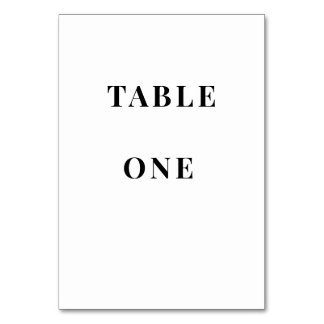 Numéros de table de mariage minimalistes | Cartes 