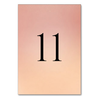 Numéros de table de mariage modernes (1–20)