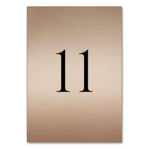 Numéros de table de mariage modernes (1–20)