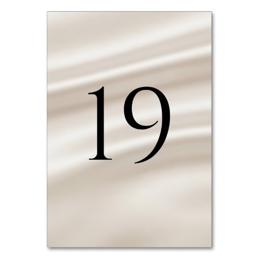 Numéros de table de mariage modernes (1–20) (Par défaut)