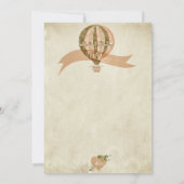 Numéros de table de mariage montgolfière vintage (Dos)