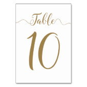 Numéros de table de mariage or Table 10 (Par défaut)