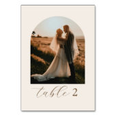 Numéros de table de mariage photo en écriture mode (Par défaut)