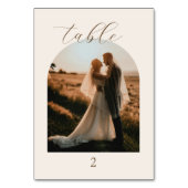 Numéros de table de mariage photo en écriture mode (Par défaut)