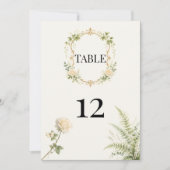 Numéros de table de mariage pour jardin secret de (Devant)