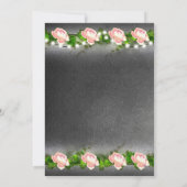 Numéros de table de mariage Rose Ardoise (Dos)