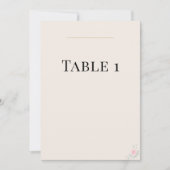 Numéros de table de mariage rose luxueux (Devant)