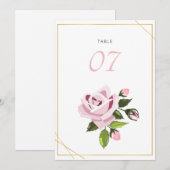 Numéros de table de mariage Table de mariage et pl (Devant / Derrière)