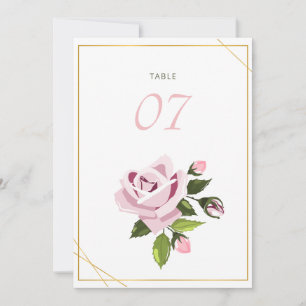 Numéros de table de mariage Table de mariage et pl