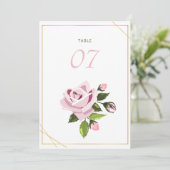 Numéros de table de mariage Table de mariage et si (Debout devant)