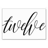 Numéros de table de mariage - Typographie Luxe - N (Dos)