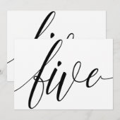 Numéros de table de mariage - Typographie Luxe - N (Devant / Derrière)