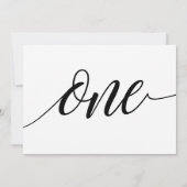 Numéros de table de mariage - Typographie Luxe - N (Dos)