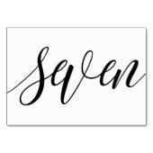 Numéros de table de mariage - Typographie Luxe (No (Dos)